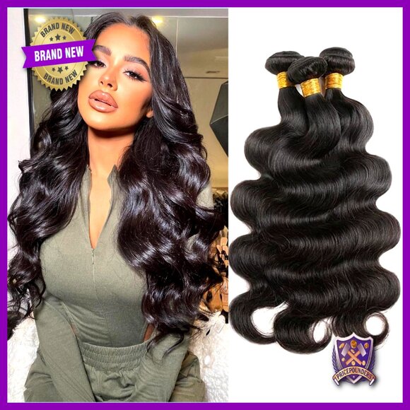Body Wave Human Hair Extensions 12 14 16 Inch Brazilian Virgin Hair Bundles main image 6